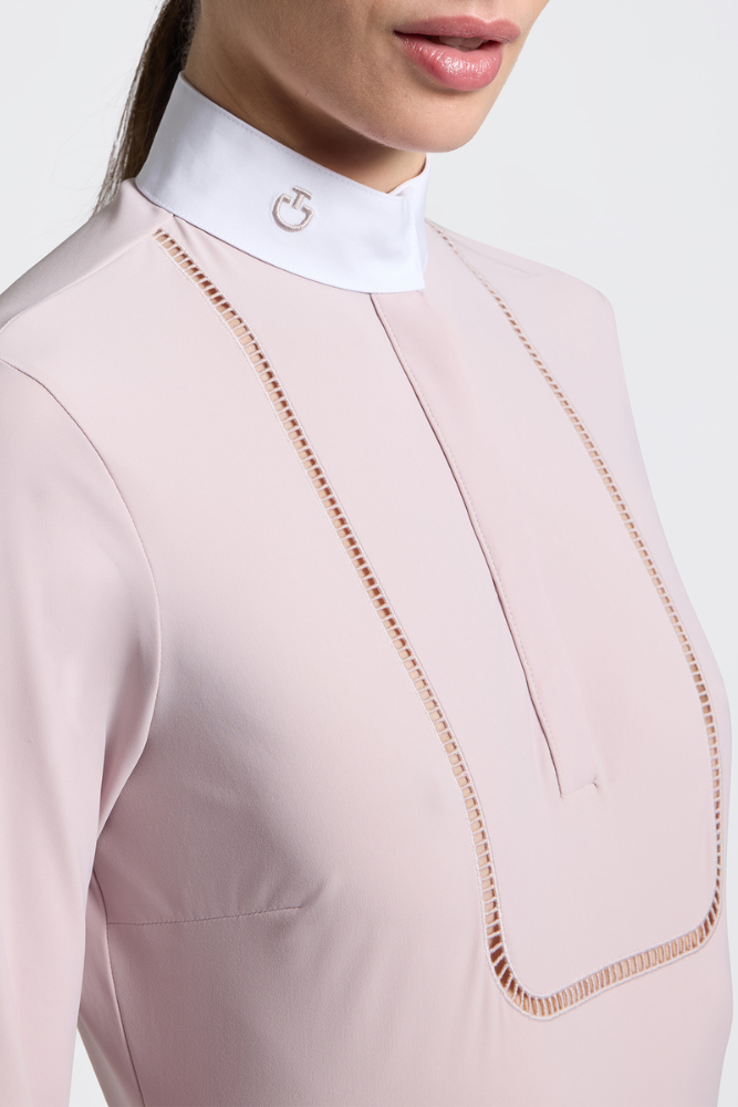 CT L/S Competition Shirt with Embroidery - Violet Ice