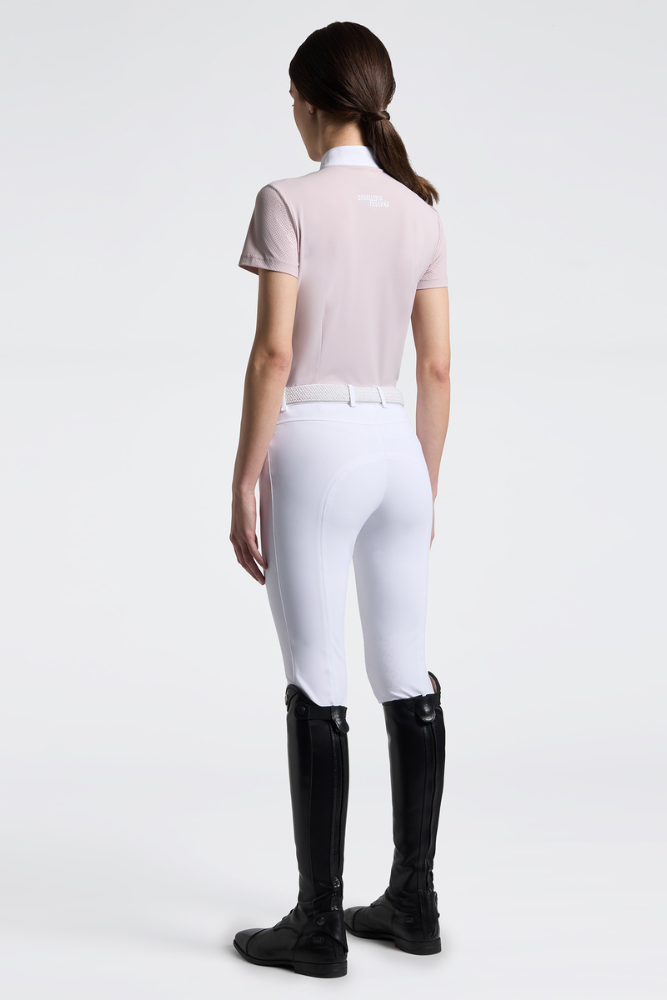 Perforated Jersey Inserts S/S Shirt - Violet Ice
