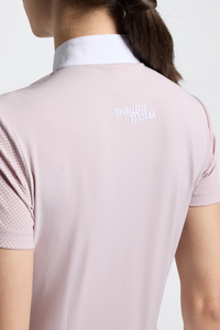 Perforated Jersey Inserts S/S Shirt - Violet Ice