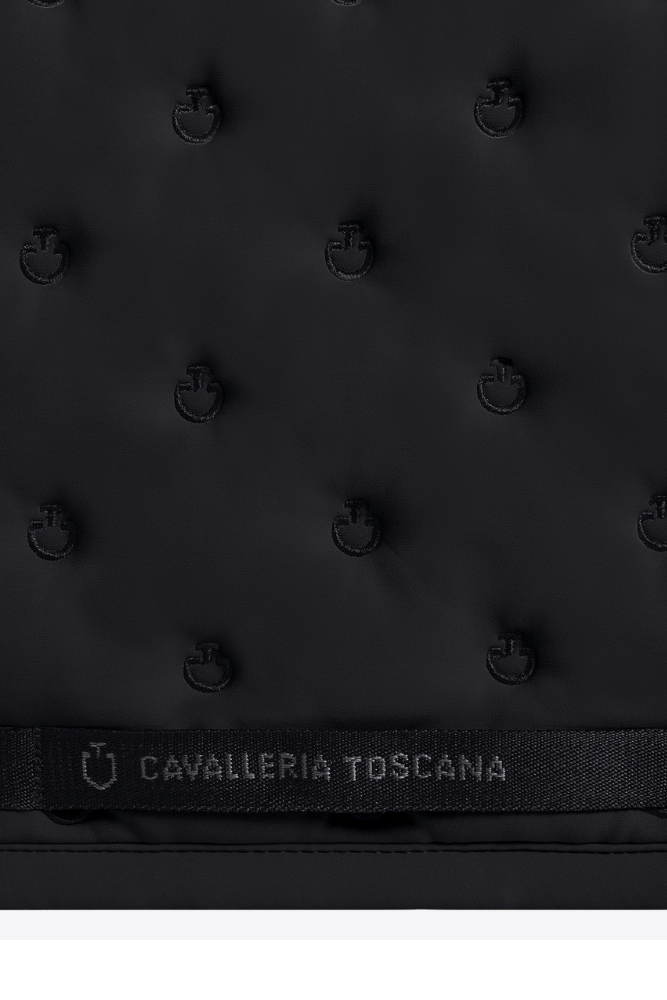 Embroidery Quilted Jump Pad - Black/Black