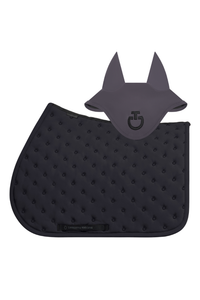 Embroidery Quilted Jump Pad & Jersey Earnet - Charcoal