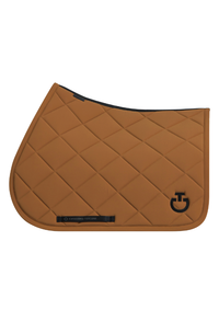 Diamond Quilted Jump Pad & Jersey Earnet - Camel Full