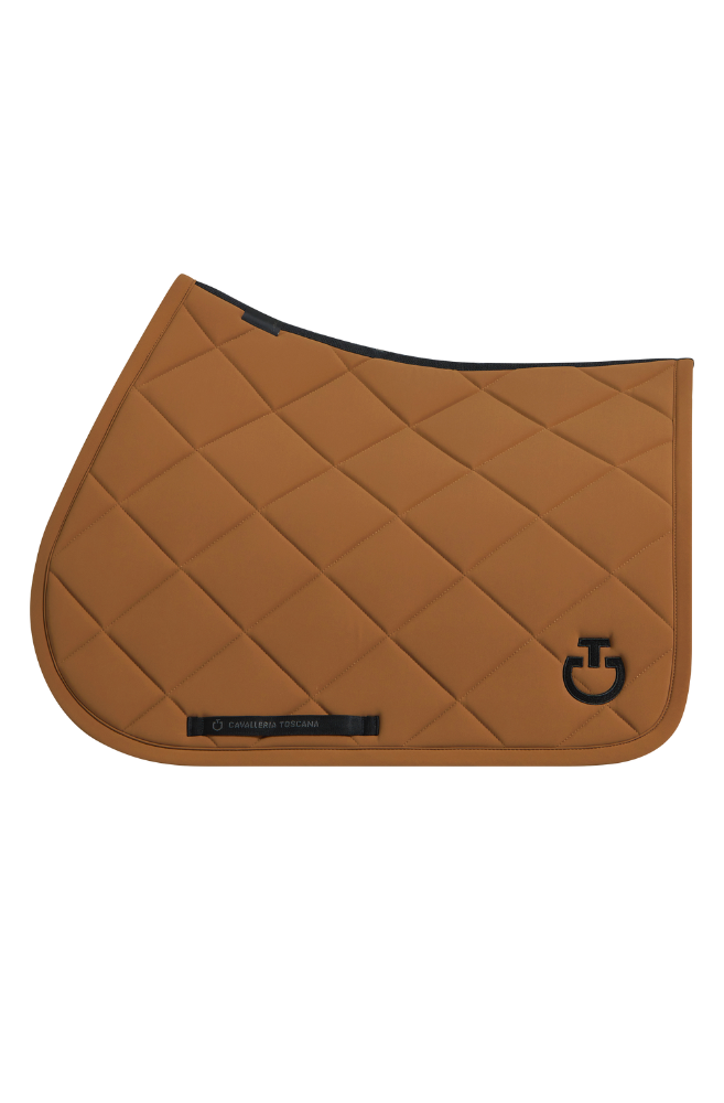 Diamond Quilted Jump Pad & Jersey Earnet - Camel Full
