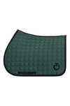 Circle Quilted Jump Pad & Jersey Earnet - Jungle Green/Black