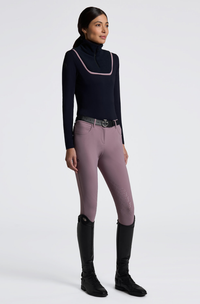 Warm Jersey w Fleece Insert L/S Training Polo - Navy