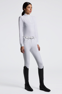 CT Perforated w Tech Knit L/S Competition Shirt - White