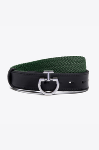 Women's CT Clasp Elastic Belt - Jungle Green/Black