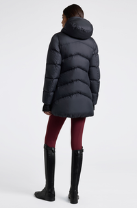 CT Hooded Down Padded Long Nylon Parker - Navy