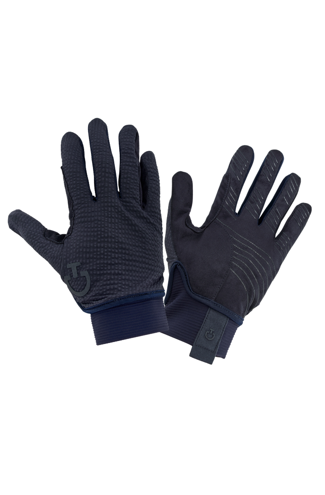 CT Suede Mesh Grip Gloves - Navy