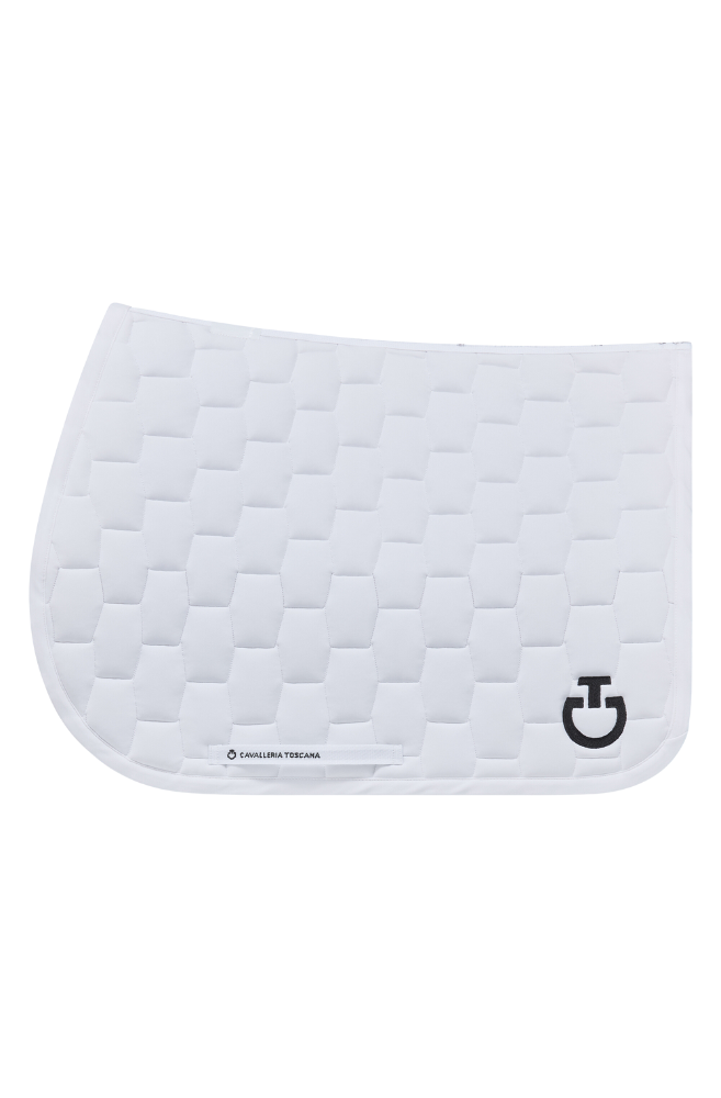 Geometric Q Jump Saddle Pad - White