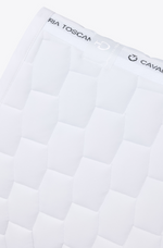 Geometric Q Jump Saddle Pad - White