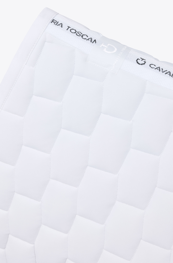 Geometric Q Jump Saddle Pad - White