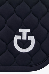 Circular Quilted Jumping Saddle Pad - Navy