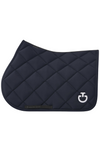 Diamond Quilted Jersey Jumping Saddle Pad - Navy