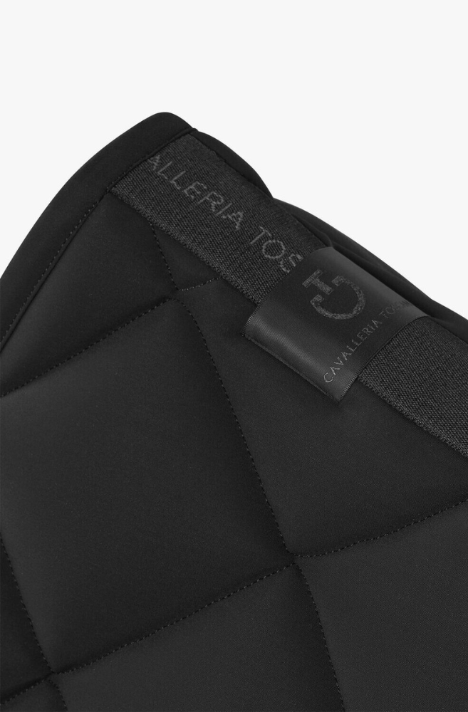 Diamond Quilted Jumping Saddle Pad - Black