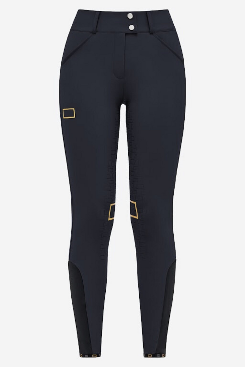 High Waist Full Grip Breeches - Black