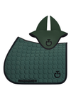 Circle Quilted Jump Pad & Jersey Earnet - Jungle Green/Black