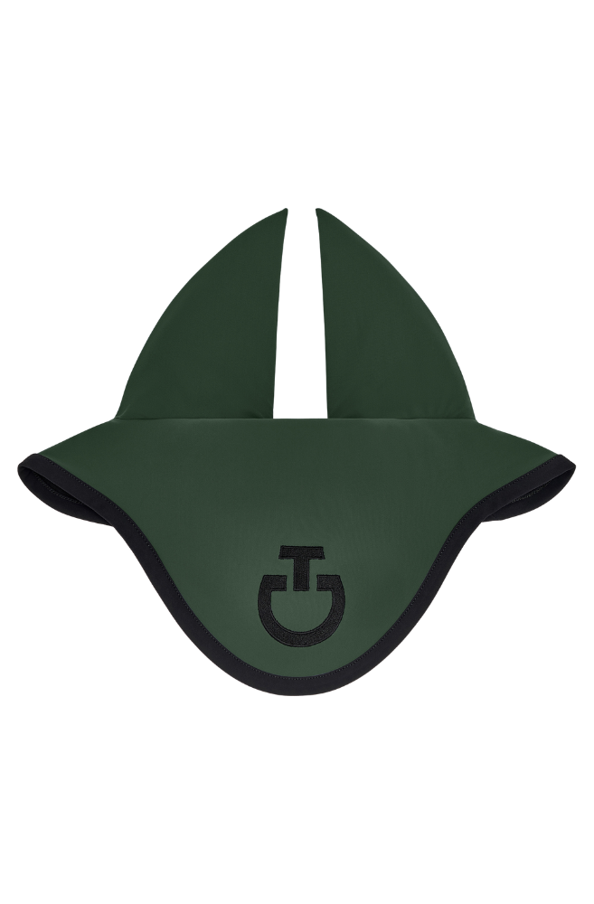 Circle Quilted Jump Pad & Jersey Earnet - Jungle Green/Black
