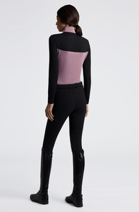 Tech Wool Half Zip Training Polo - Grape Shake/Black