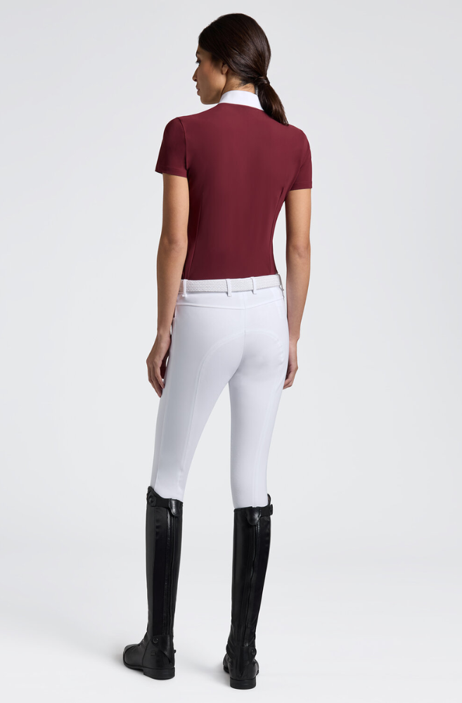 CT Perforated Jersey S/S Competition Shirt - Bordeaux