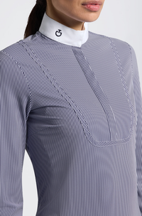 CT Stripes L/S Competition Shirt - Dark Blue