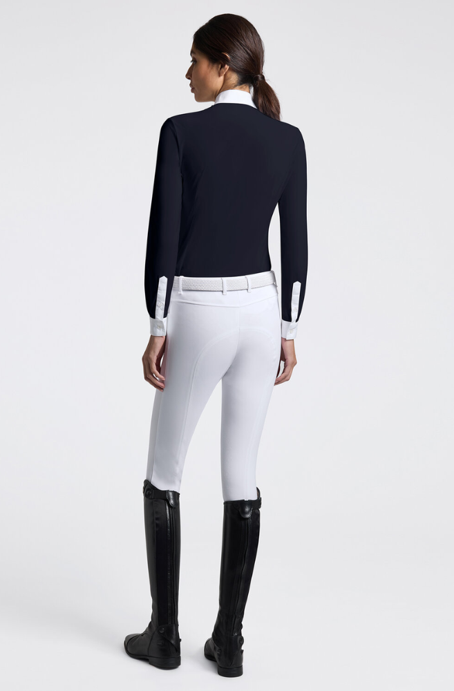 CT Perforated Jersey L/S Competition Shirt - Navy