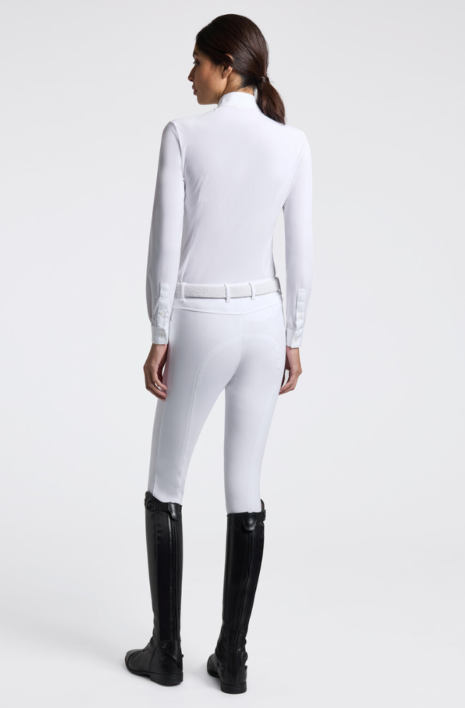 CT Perforated Jersey L/S Competition Shirt - White