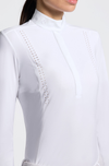 CT Perforated Jersey L/S Competition Shirt - White