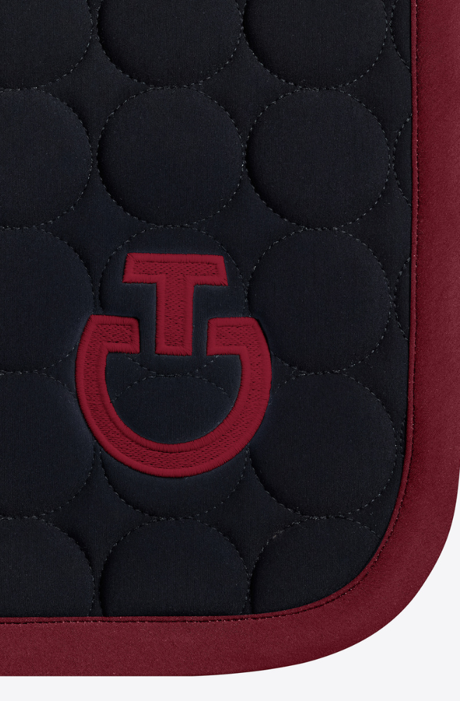 SS25 Circle Quilted Jump Pad - Black/Bordeaux Full