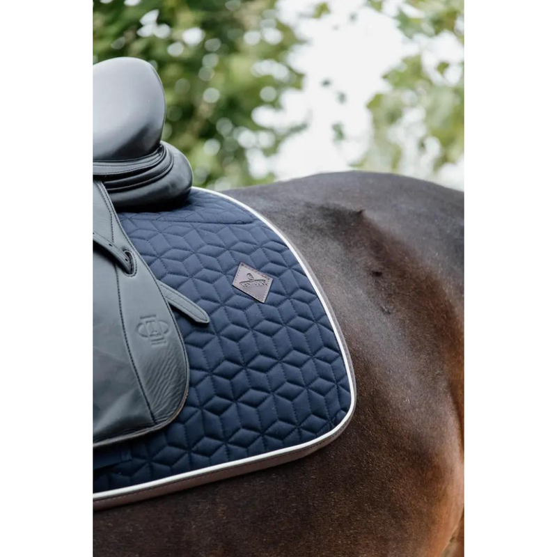 Skin Friendly Dressage Saddle Pad - Navy