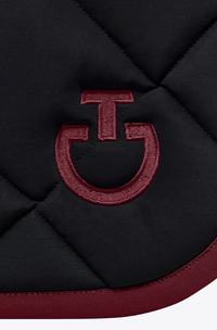 SS25 Diamond Quilted Jump Pad - Black/Bordeaux Full