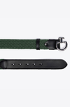 Women's CT Clasp Elastic Belt - Jungle Green/Black