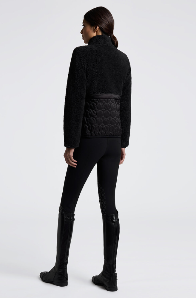 CT Teddy Bear Fleece & Nylon Zip Up Jacket - Black