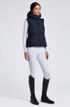 CT Hooded Down Padded Nylon Vest - Navy