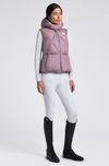 CT Hooded Down Padded Nylon Vest - Grape Shake