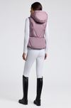 CT Hooded Down Padded Nylon Vest - Grape Shake