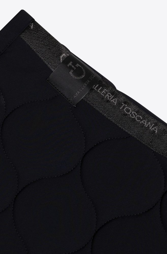 SS25 Circular Quilt Jersey Jump Pad - Black/Foxtrot Full