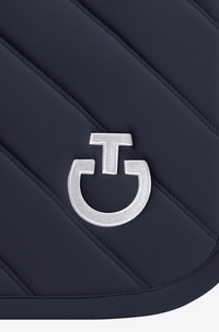 CT Diamonds & Lines Quilted Jump Pad - Navy Full