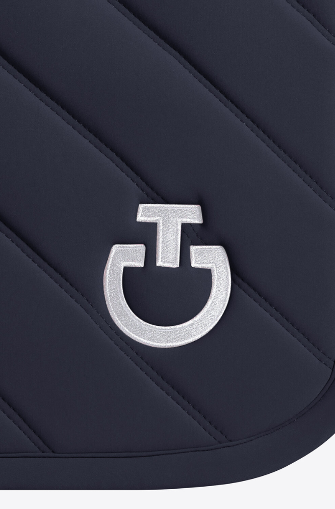 CT Diamonds & Lines Quilted Jump Pad - Navy Full