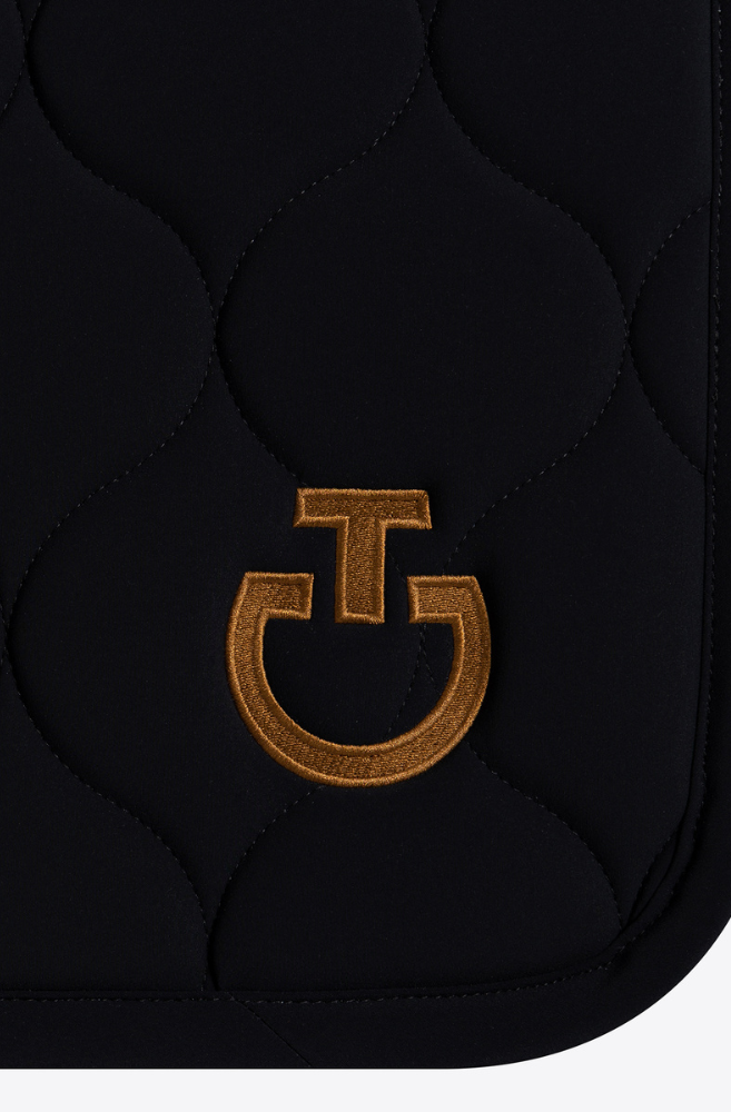 SS25 Circular Quilt Jersey Jump Pad - Black/Foxtrot Full