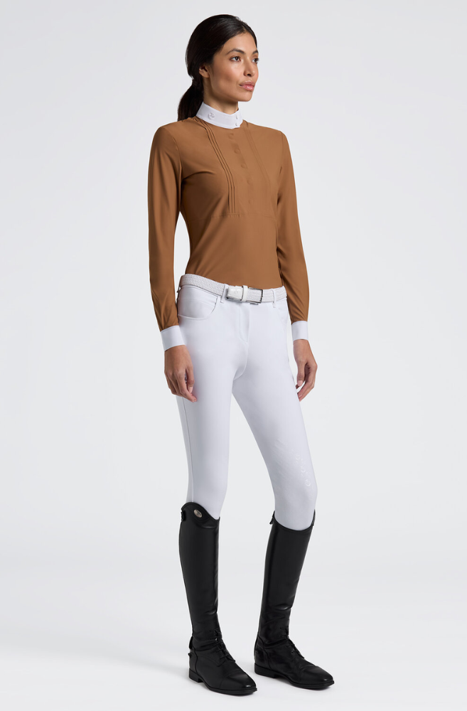CT Heat Sealed Bib L/S Competition Shirt - Camel
