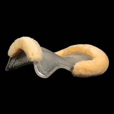 Therapeutic Gel Pad - Full Sheepskin Edge Black