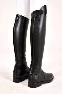 Sofia Boots Black - Patent Border with Swarovski Crystals