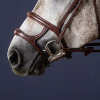 New English Double Noseband - Brown