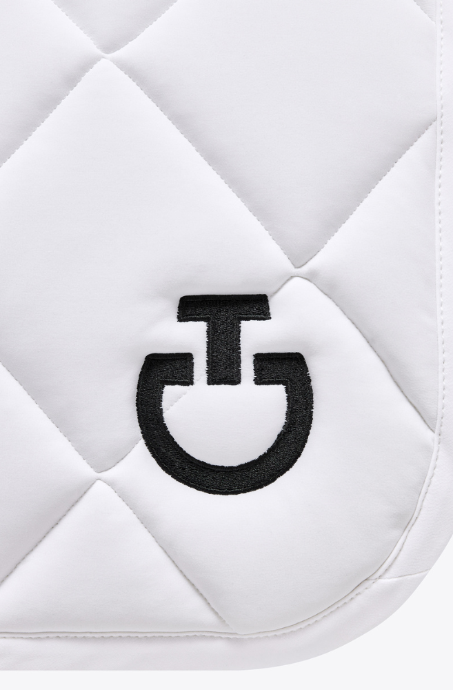 Diamond Quilted Jump Pad - White