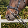 New English Matte Medium Noseband with Flash - Black