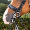New English Matte Large Crank Noseband - Black