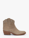 Cali Broderie Suede Cowboy Boot - Sand