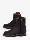Inclement Cropped Tassel Boot - Black