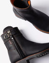 Inclement Cropped Tassel Boot - Black